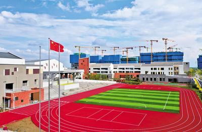 6月29日拍攝的史家胡同小學雄安校區項目。河北日報記者 史晟全攝