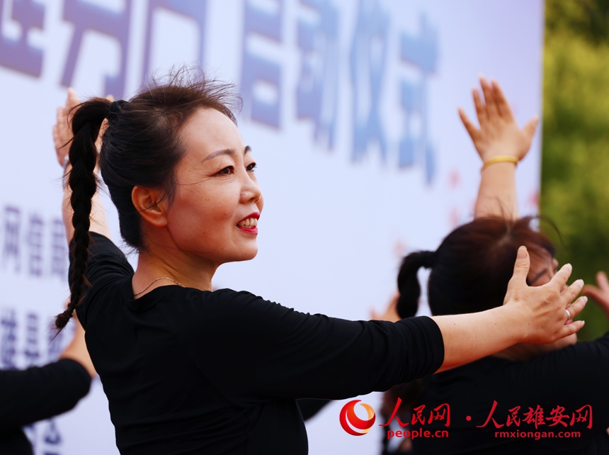 群眾積極參與健身享受運動。齊鑫攝