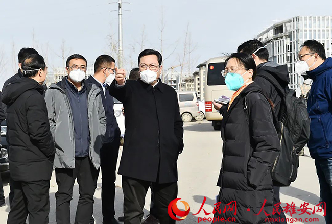 張國華調研重點項目建設。劉向陽攝