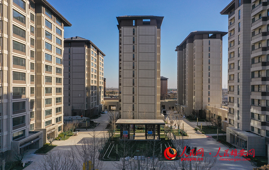 圖為雄安·華望城項目建設現場。人民網 李兆民攝