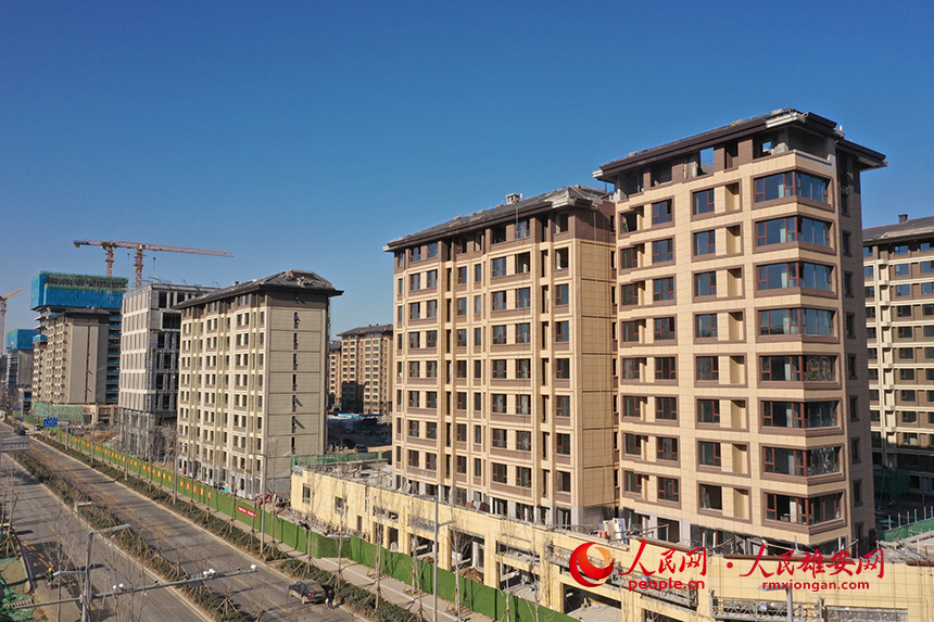 圖為雄安·華望城項目建設現場。人民網 李兆民攝