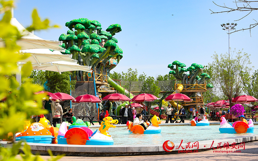雄安辛瑪森林動物樂園內景。人民網?宋燁文攝