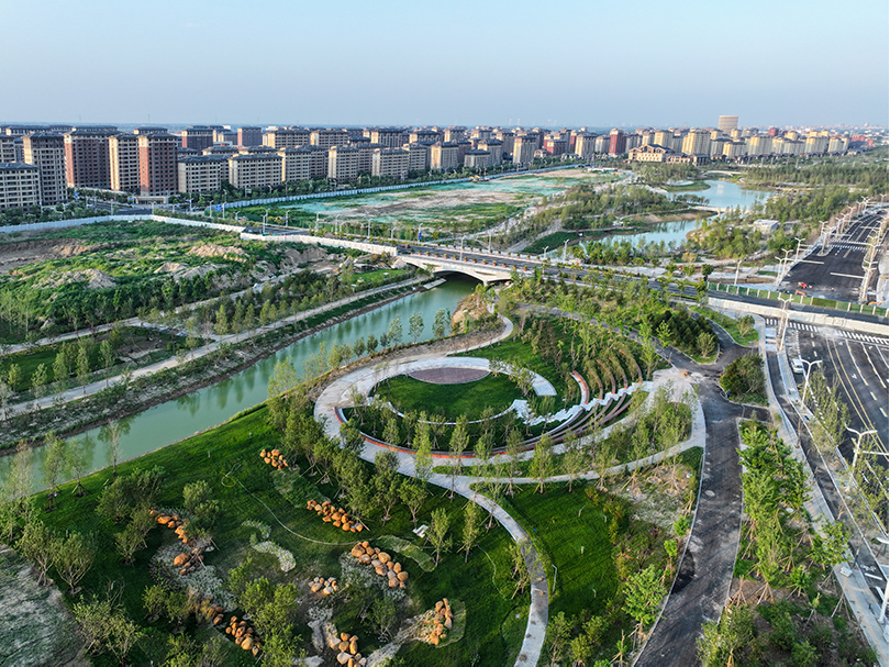 容西片區航拍。胡忠攝