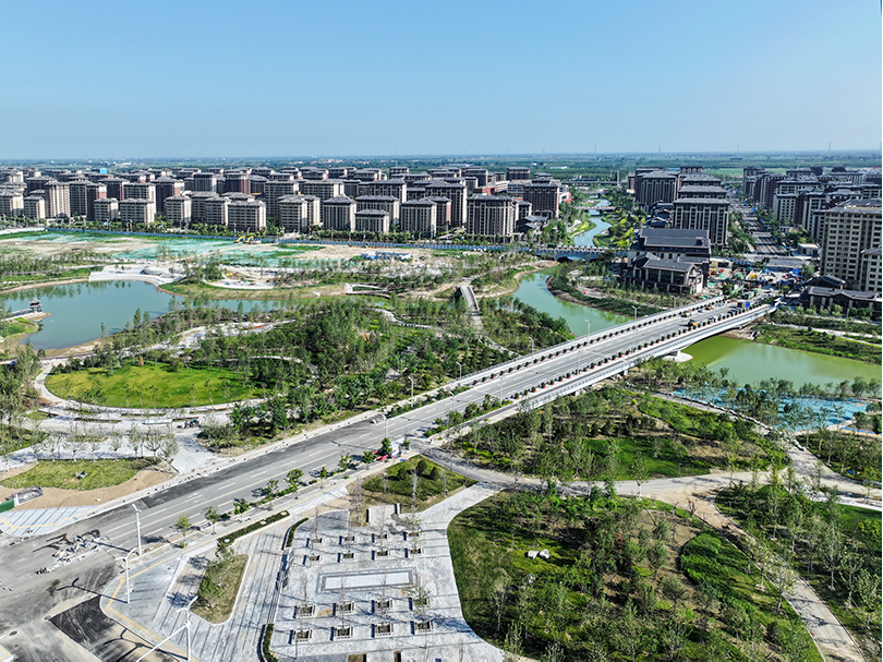 容西片區航拍。胡忠攝