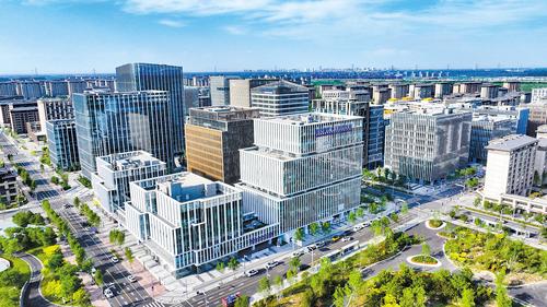 2024年6月26日，無人機拍攝的雄安新區中關村科技園。（本報資料片） 本報記者 耿 輝攝
