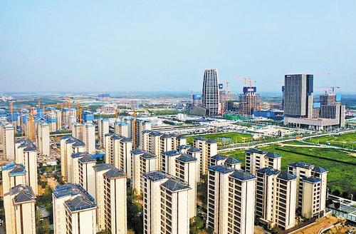 7月12日拍攝的雄安金茂府項目。該項目打造精細化質量管理體系，精雕細琢每個施工環節，提升項目品質。