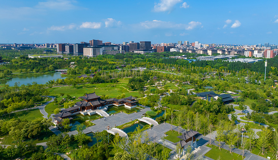雄安悅容公園。齊鑫攝