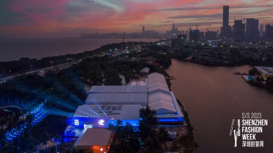 俯瞰2023春夏深圳時裝周主秀場。主辦方供圖